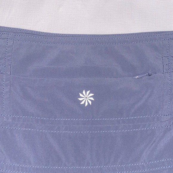 Athleta A-line skirt skort gray 17” modest length women’s 4 - Picture 4 of 7